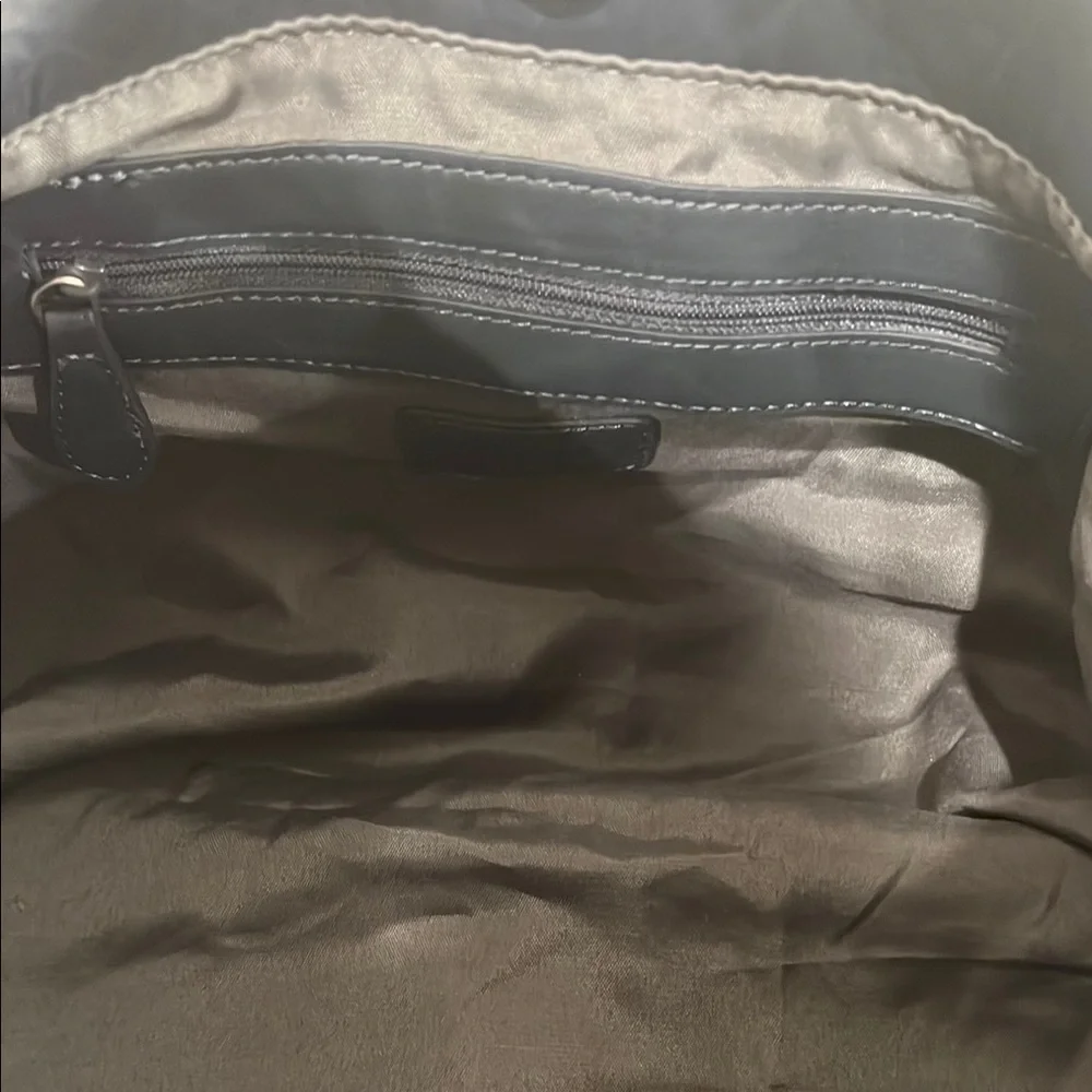 R+J Black Hobo Vegan Leather Women's Bag